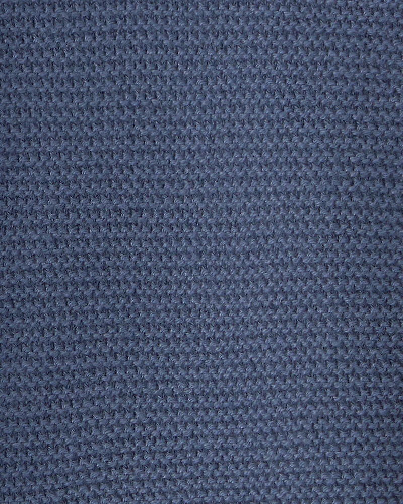 Baby Boy Sweater Polo Shirt - Navy