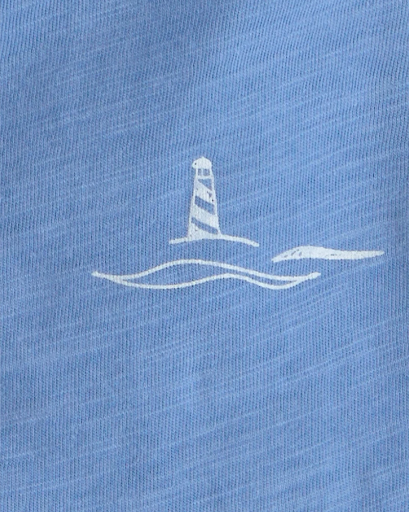 Baby Boy 2-Piece Sailboat Top & Short Set - Blue