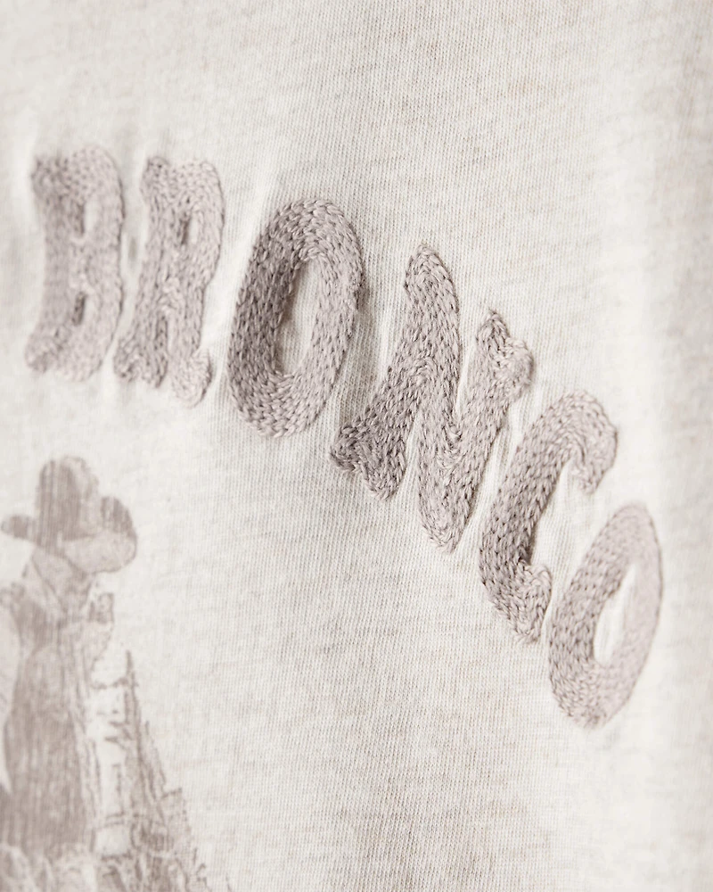 Boys Western Rodeo Short-Sleeve Graphic Tee - Ivory