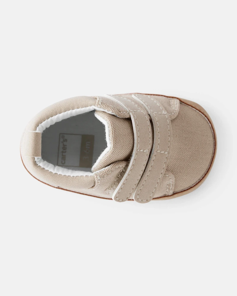Baby Boy High-Top Casual Sneakers - Beige