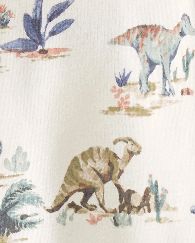 Baby Dinosaur Print Organic Cotton Pajamas Set