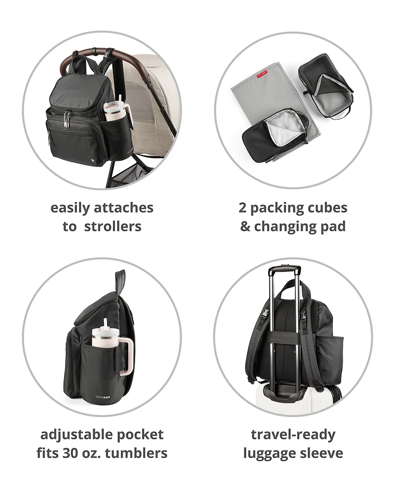 Forma Next Backpack Diaper Bag - Grey