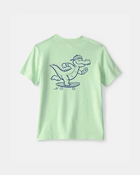 Toddler 'Later Gator' Skateboard Graphic Tee - Green