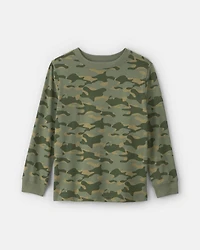 Boys Camo Long-Sleeve T-Shirt - Green