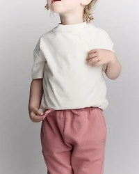 Toddler Short-Sleeve Relaxed Tee - Cream
