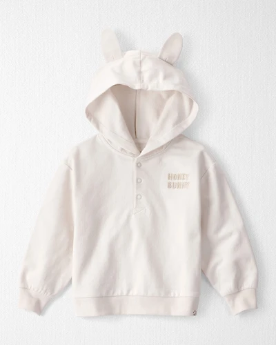 Toddler Organic Cotton 'Honey Bunny' Hoodie