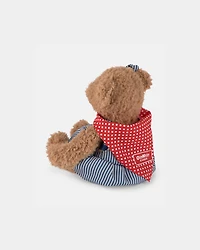 Tosh B'gosh' Bear Plush with Hickory Stripe Skirtall