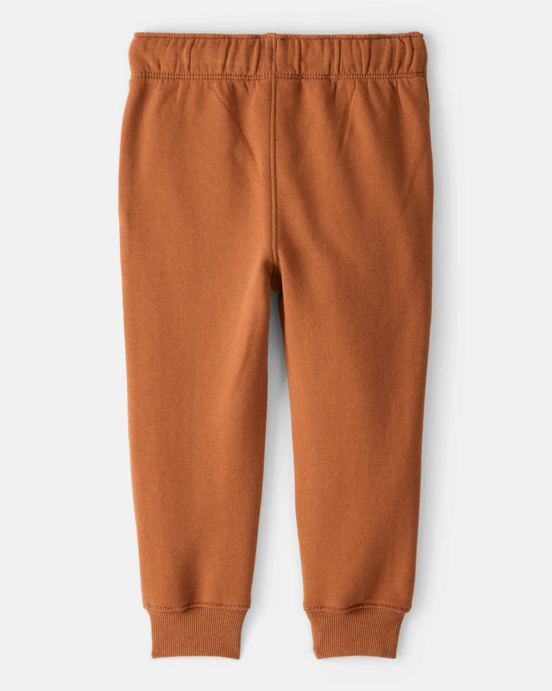 Toddler Boy DayDream Fleece Cotton Jogger - Brown
