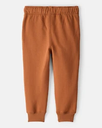 Toddler Boy DayDream Fleece Cotton Jogger - Brown