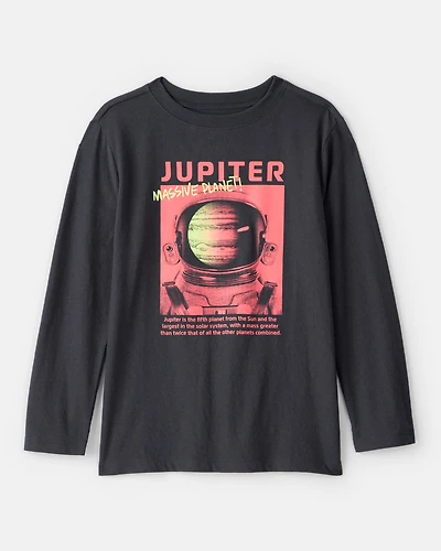 Boys Planet Long-Sleeve Graphic Tee - Black