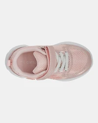 Toddler Glitter Light Up Sneakers - Pink