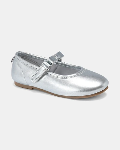 Toddler Girl Dress Shoes - Silver