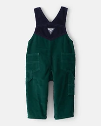 Baby Boy Corduroy Overalls - Green