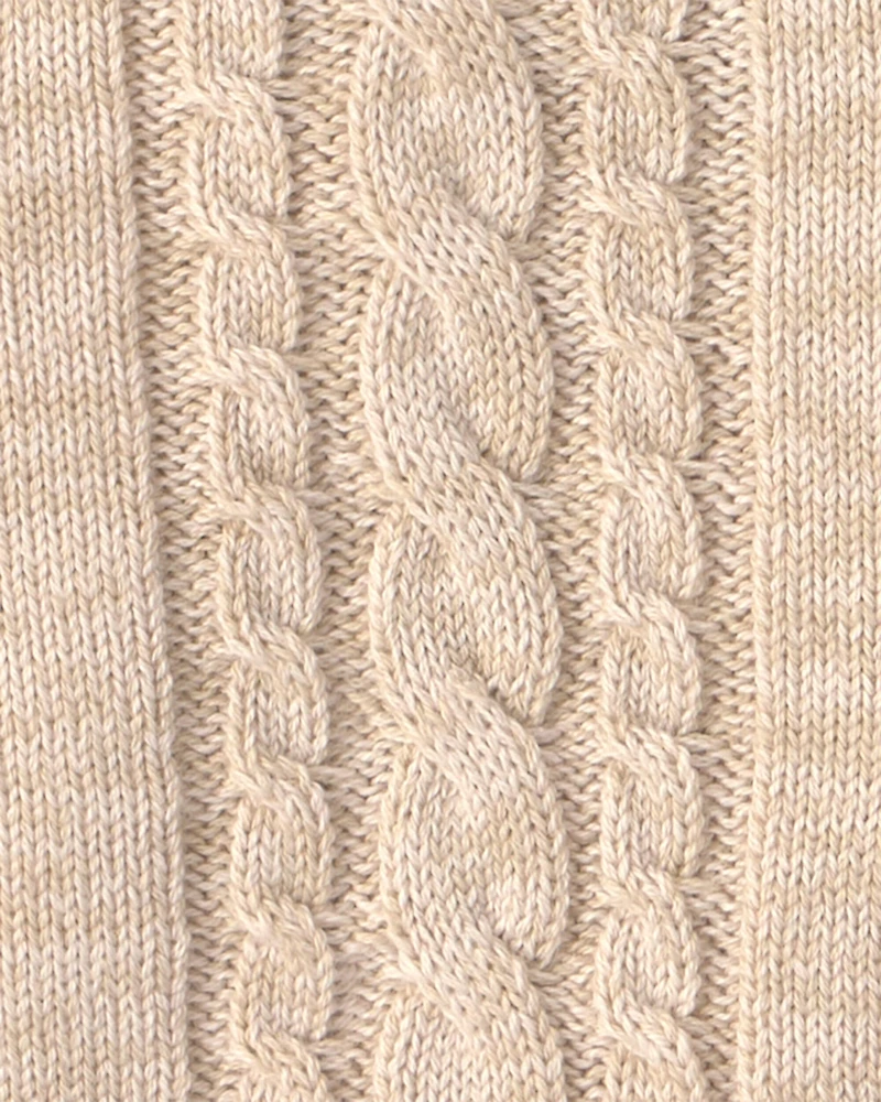 Baby Boy 3-Piece Cotton Sweater Layering Set - Cream
