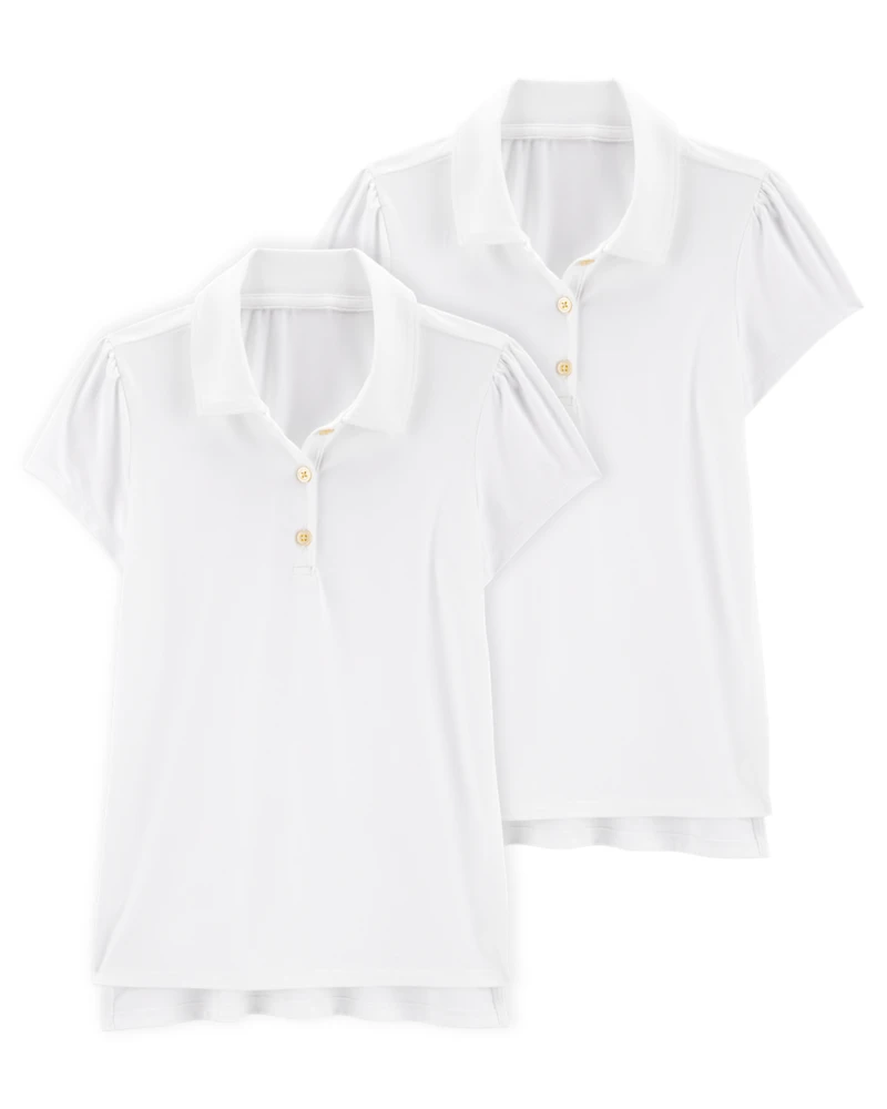 Kid -Pack Active Uniform Polo Shirts in Moisture Wicking BeCool™ Fabric