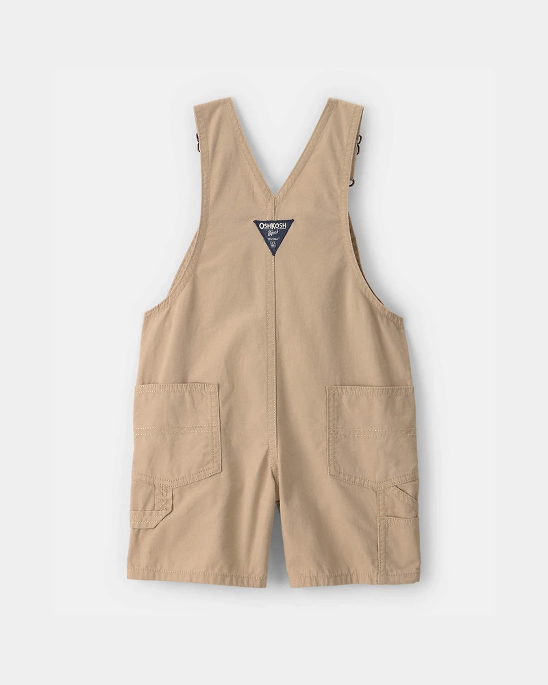 Toddler Boy Canvas Shortall - Khaki