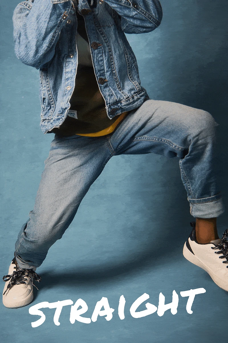 Kid Dark Wash Straight-Leg Jeans