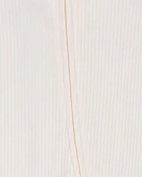 Baby Zip-Up Ribbed Sleep & Play Pajamas - Ivory
