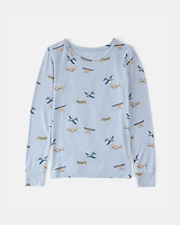 Boys Plane PurelySoft 2-Piece Pajama Set - Blue