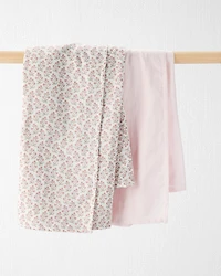 Baby 2-Pack Organic Cotton Muslin Swaddle Blankets