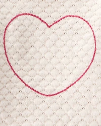 Baby 2-Piece Heart Sweater & Pull-On Pant Set - Ivory/Pink