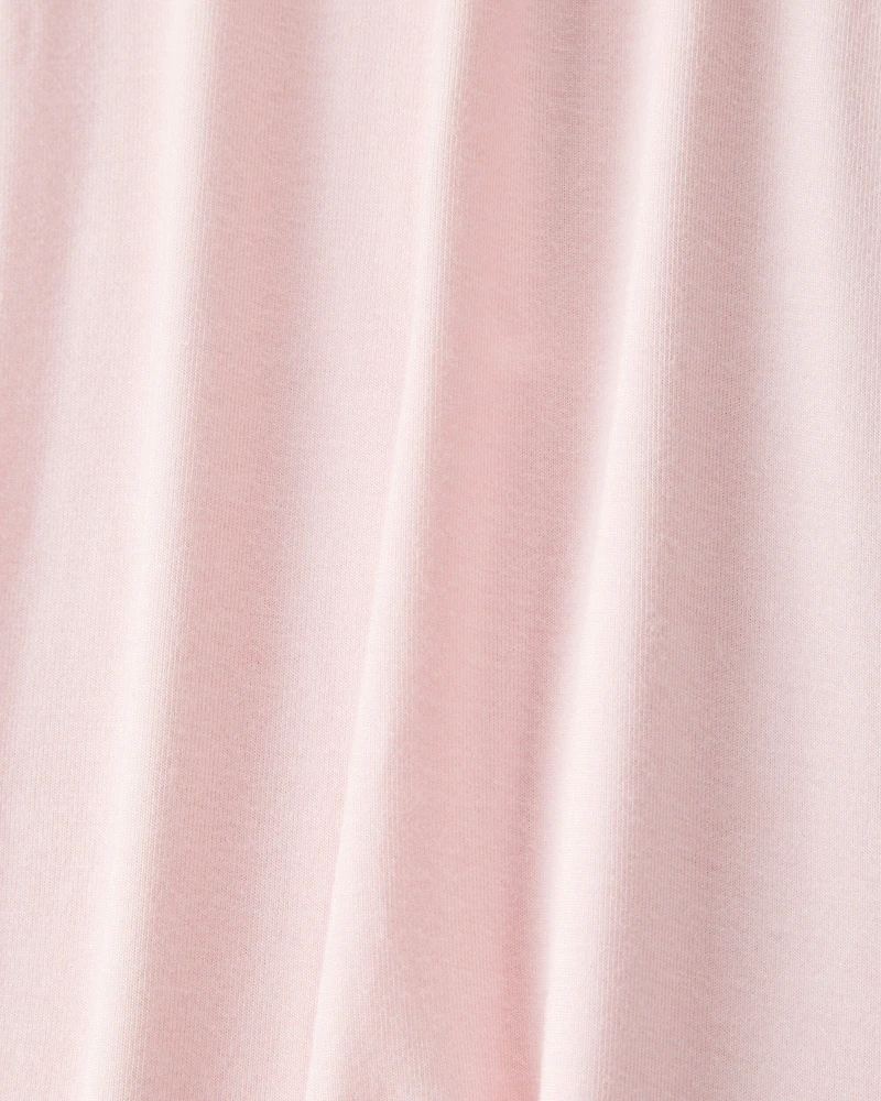 Baby Girl Solid 2-Way Zip PurelySoft Sleep & Play Pajamas - Light Pink