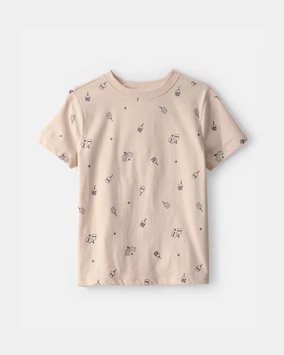 Kids Pickleball T-Shirt - Brown