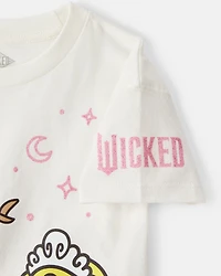 Toddler Girl Wicked Short-Sleeve Graphic Tee - Cream