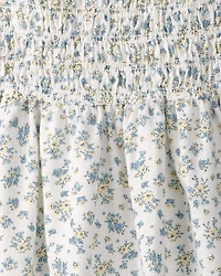 Girls Smocked Dress Made with Organic Cotton in Spring Bloom Print