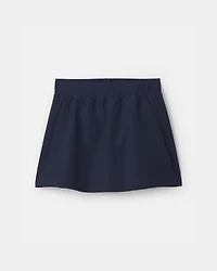 Girls 2-Pack Uniform Active Skort - Navy