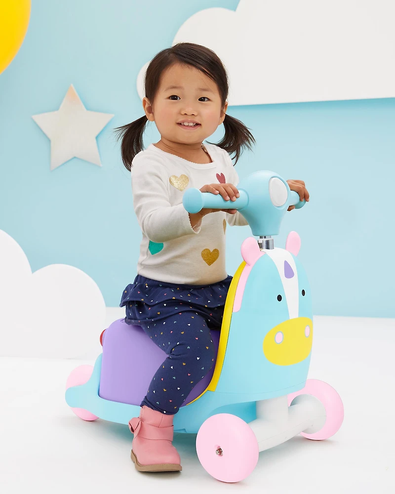 Zoo 3-in-1 Ride-On Toy - Unicorn