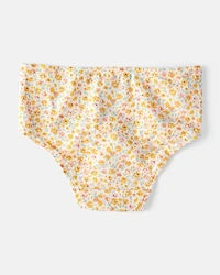 Toddler Girl 7-Pack Heart Print Brief Underwear - Blue/Purple/Pink
