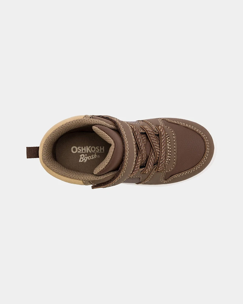 Toddler Boy High Top Sneakers - Brown