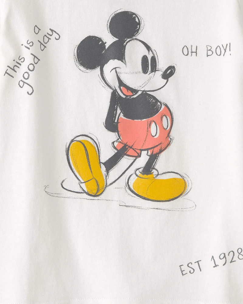 Toddler Disney© Mickey Mouse Graphic Tee - White