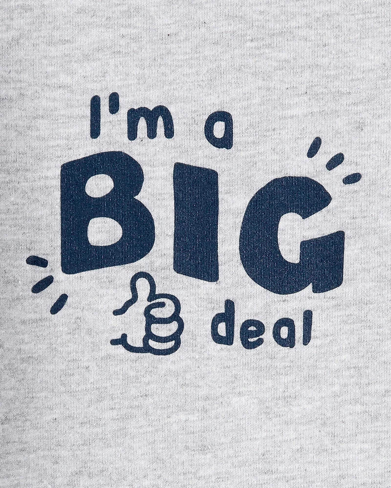 Baby Boy Long-Sleeve Graphic Bodysuit - Grey