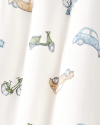 Baby Boy 2-Way Zip Cars PurelySoft Wearable Blanket - Ivory