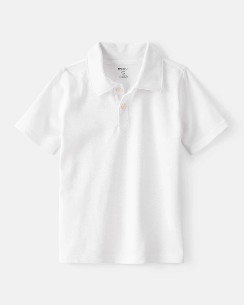 Kid -Pack Pique Uniform Polo Shirts