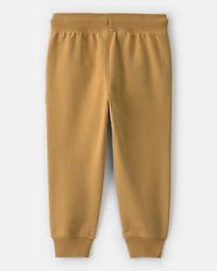Toddler Boy French Terry Joggers - Brown
