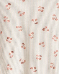 Toddler Girl 2-Piece Cherry Fruit Print Long-Sleeve Tee & Pant Set - Ivory