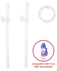 Zoo Straw Bottle (13 oz) Extra Straws - 2-Pack