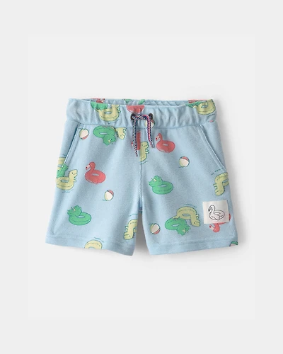 Toddler Boy Pool Floatie Pull-On Shorts - Blue