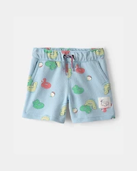 Toddler Boy Pool Floatie Pull-On Shorts - Blue