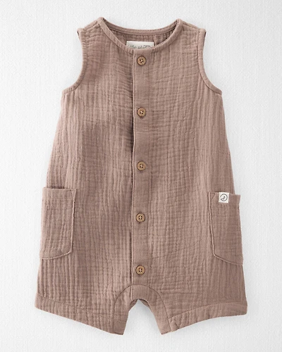 Baby Organic Cotton Gauze Romper