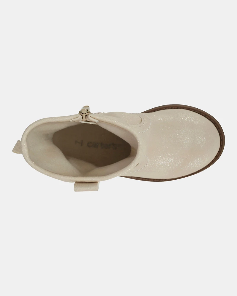 Toddler Cowgirl Boots - White