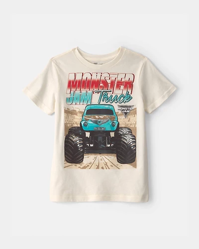 Boys Monster Truck Graphic Tee - Cream