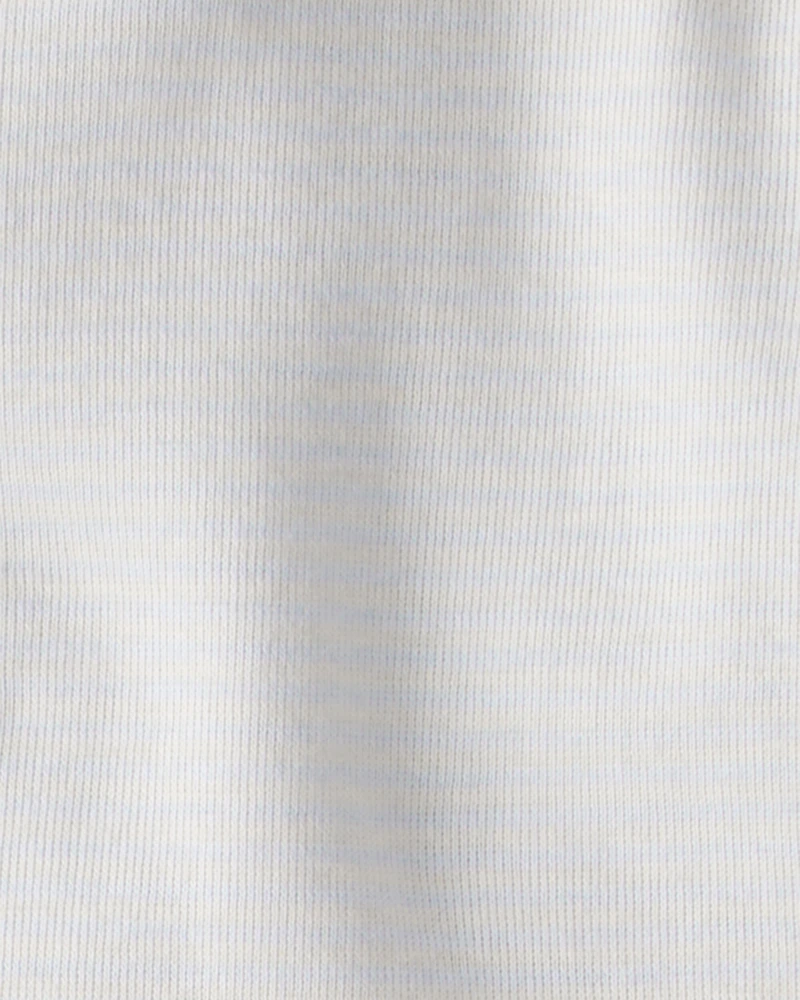 Baby 4-Pack Snack Time Long-Sleeve Multipack Bodysuits - Blue/White/Brown