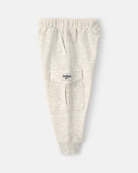 Baby Boy French Terry Cargo Knit Joggers - Grey