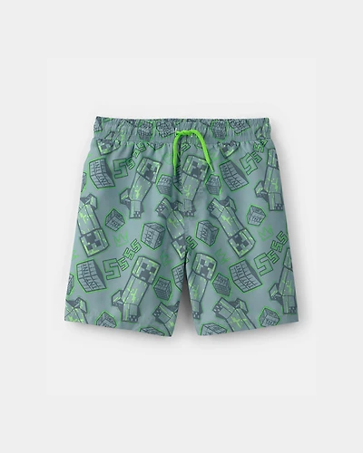 Boys Minecraft® Swim Trunks - Green