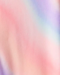 Girls Unicorn Fleece Hooded Zip-Up 1-Piece Pajama Jumpsuit - Pink