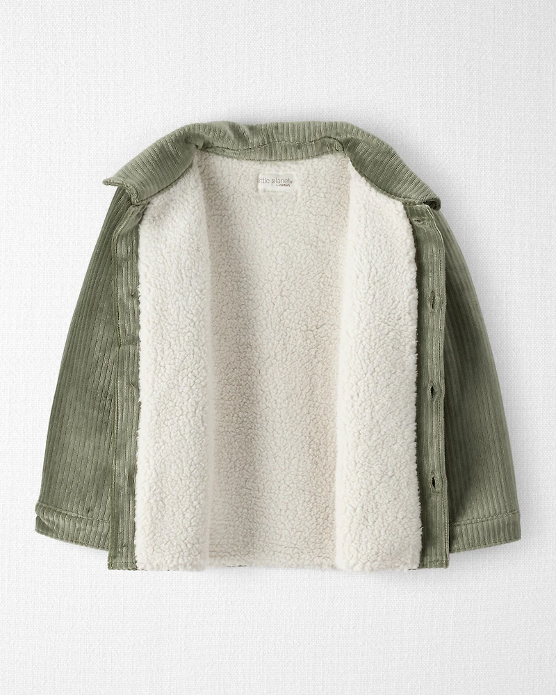 Toddler Boy Recycled Ribbed Velour Jacket